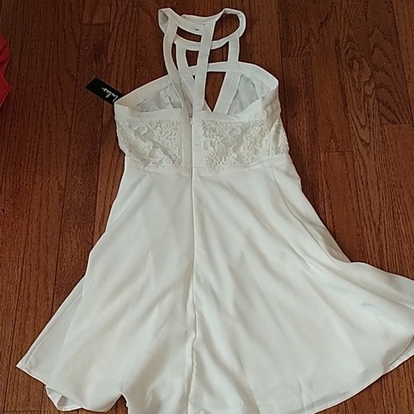 Lulus All My Daydreams White Lace Skater Dress XS - Picture 9 of 12